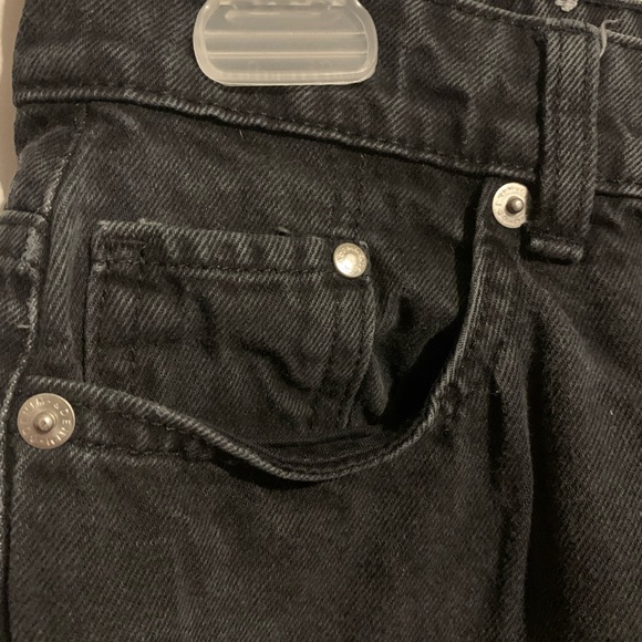 Black mom jeans with slight white wash. - Picture 3 of 6